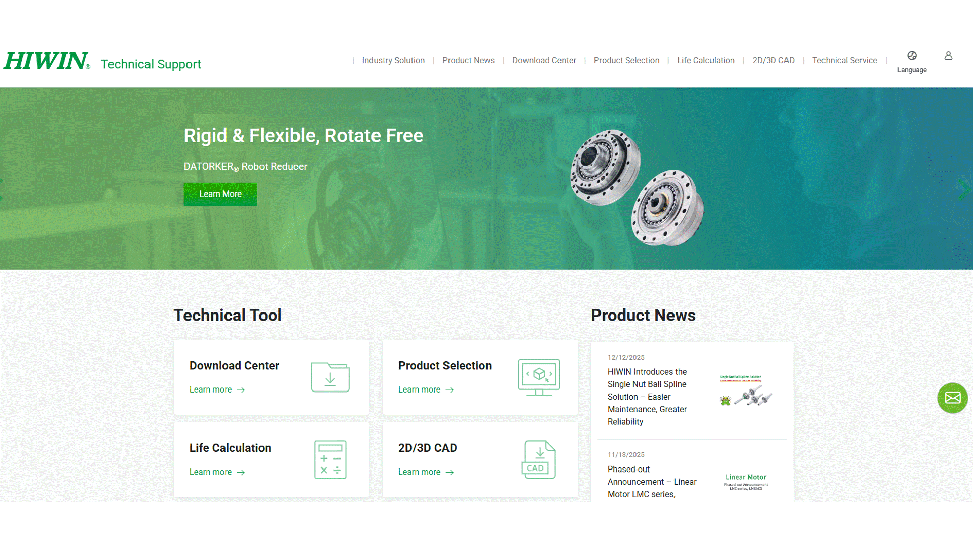 Product News | HIWIN Technical Support